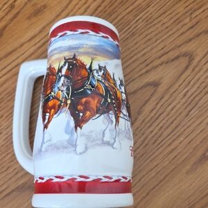 Clydesdale Horse Ceramic Beer Stein